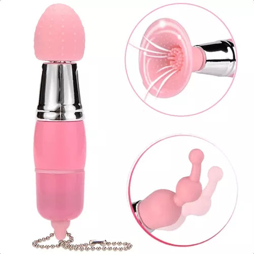 Mini Vibrador Succionador Femenino