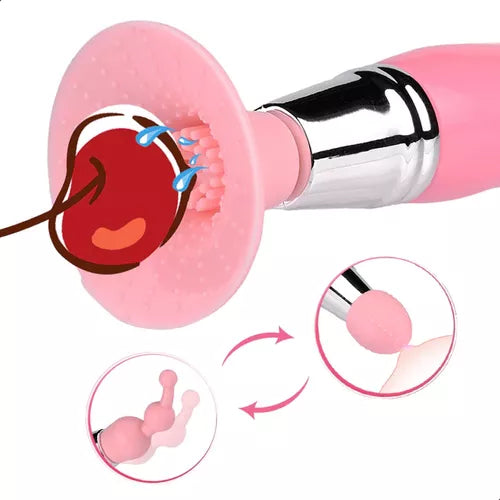 Mini Vibrador Succionador Femenino